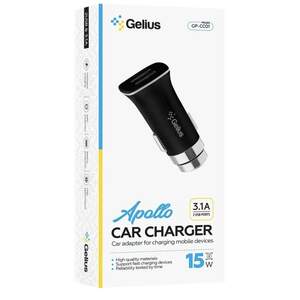 Зарядний пристрій Gelius Pro Apollo 2USB 15W Black