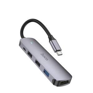 USB Hub Hoco HB27 Type-C Multi-function Converter(HDMI+USB3.0+USB2.0*2+PD)