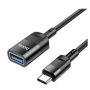 Кабель Hoco подовжувач тато-мама Type-C – USB 3.0 1,2 метра 5Гбіт/с Black (U107_usbC)