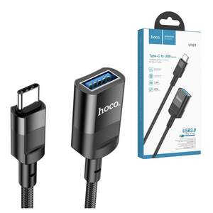 Кабель Hoco подовжувач тато-мама Type-C – USB 3.0 1,2 метра 5Гбіт/с Black (U107_usbC)