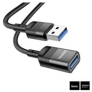 Кабель Hoco подовжувач USB тато-мама (USB3.0 AM-AF) 1,2 метра 5Гбіт/с Black (U107_usbA)