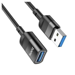 Кабель Hoco подовжувач USB тато-мама (USB3.0 AM-AF) 1,2 метра 5Гбіт/с Black (U107_usbA)
