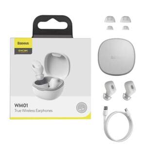 Бездротові навушники Baseus Encok WM01 True Wireless Earphones | White