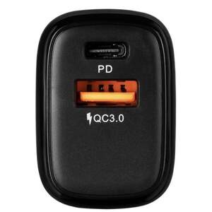 Мережевий зарядний пристрій Gelius X-Duo GP-HC014 USB+Type-C QC3.0/PD20W Black