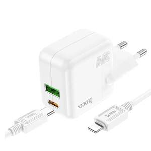 Зарядний пристрій Hoco C111A PD30W+QC3.0 Type-C to Lightning