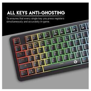 Ігрова клавіатура Fantech Max Core MK852 Blue Switch механічна c LED RGB підсвічуванням