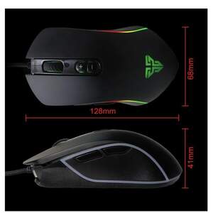 Ігрова комп'ютерна миша Fantech X9 Thor USB з RGB c підсвічуванням 1.8м DPI 4800 Програмована