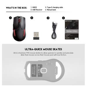 Ігрова комп'ютерна миша Fantech WGC2 Venom II 2.4Ghz бездротове RGB підсвічування black