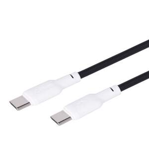 Кабель USB Gelius Full Silicon GP-UCN001CC Type-C to Type-C (1.2м) (60W) Black/White
