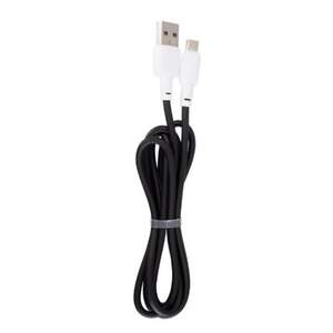 Кабель USB Gelius Full Silicon GP-UCN001M MicroUSB (1.2m) (18W) Black/White